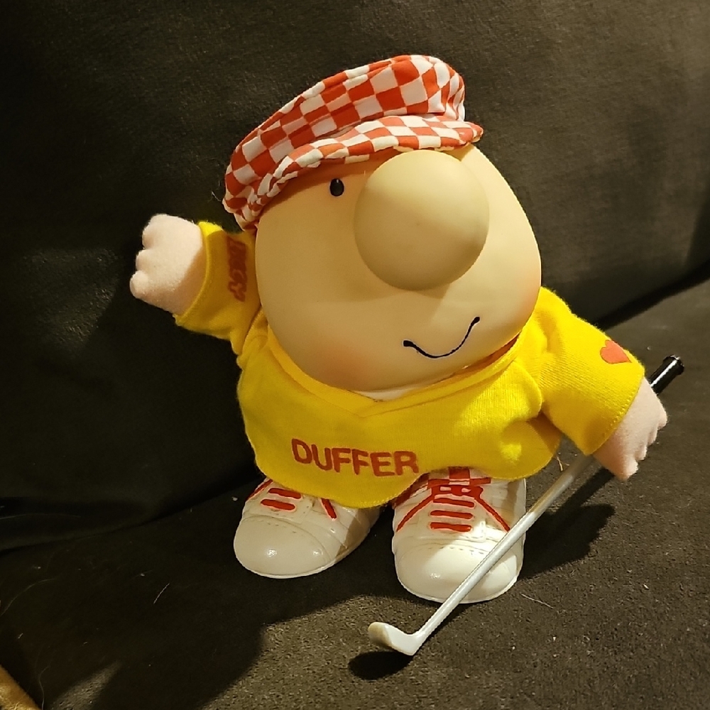 VINTAGE Ziggy figure Novelty Golfer Sports Tom Wilson Gift 80's Dad